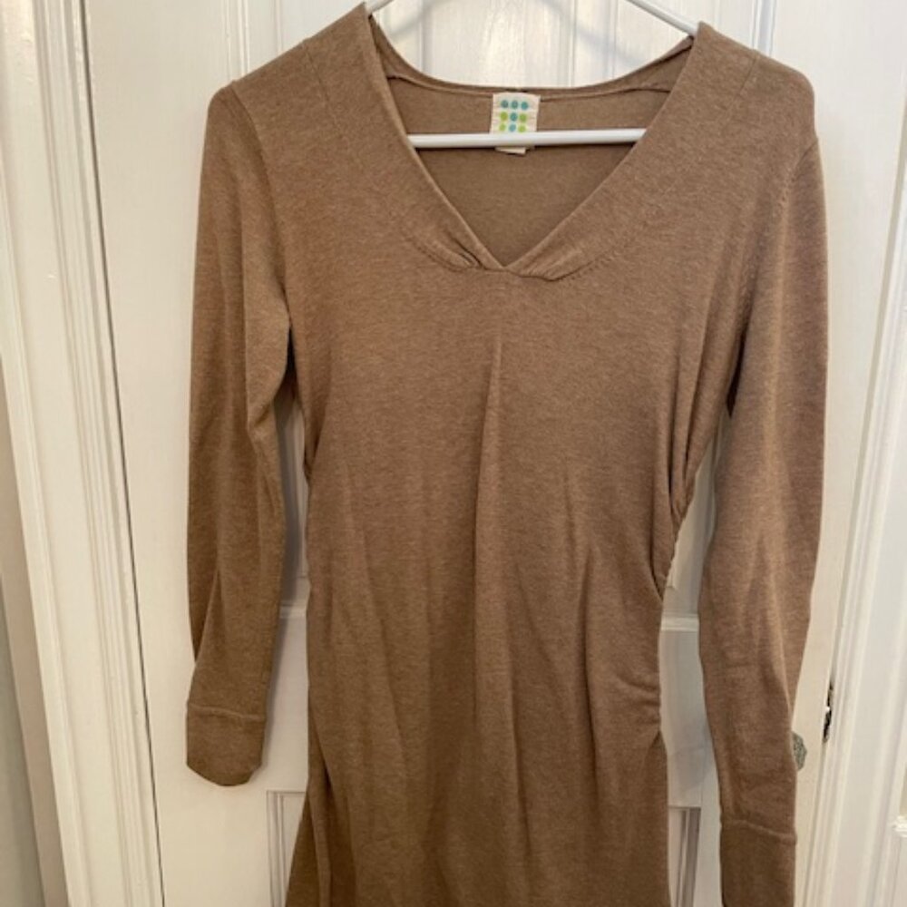 Title Nine Brown Long Sleeve sweater Dress